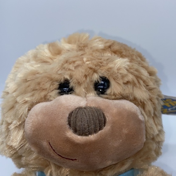 The Petting Zoo Fluffy Tan Plush Stuffed Bear 13” - Picture 12 of 12